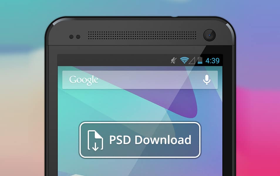 Vector HTC One PSD Download