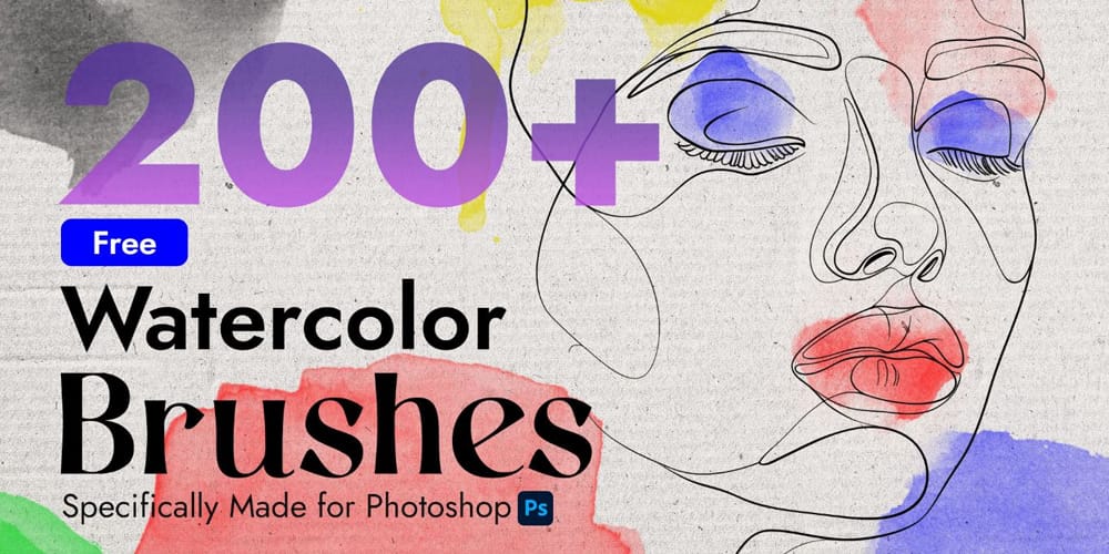 Watercolor Brushes for Photoshop