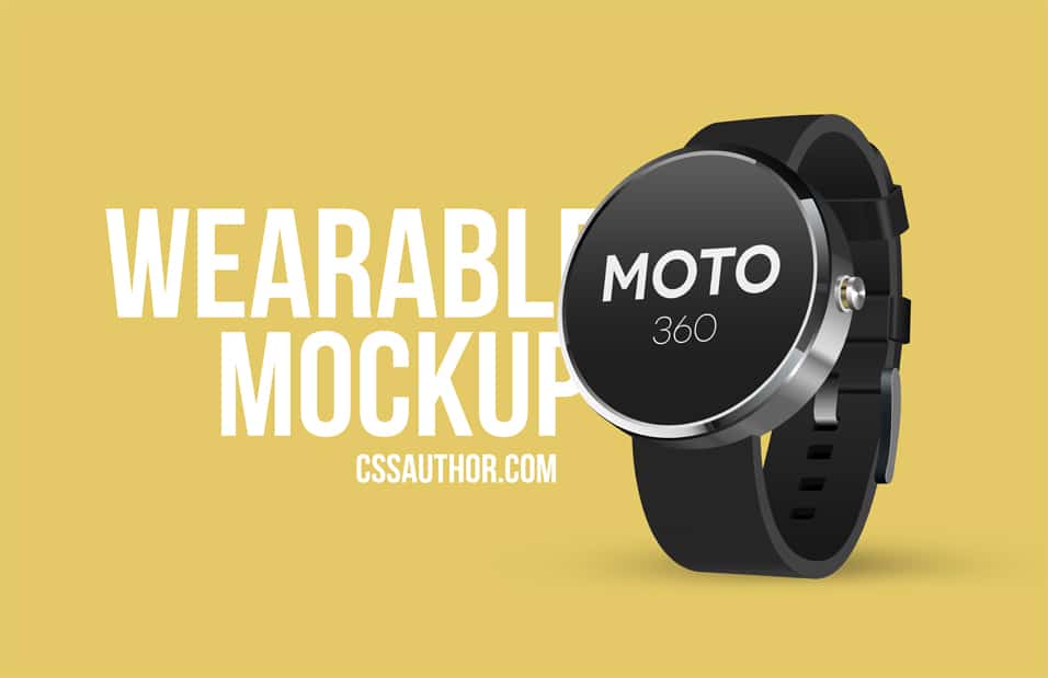 Wearable Mockup Design PSD (Smart Watch)
