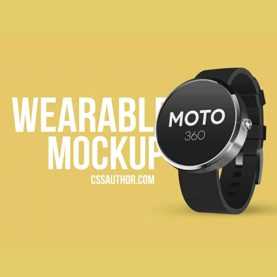 Wearable Mockup Design PSD