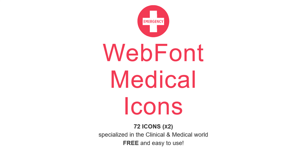 Latest Collection of Free SVG Icons & Illustrations 141 Webfont Medical Icons