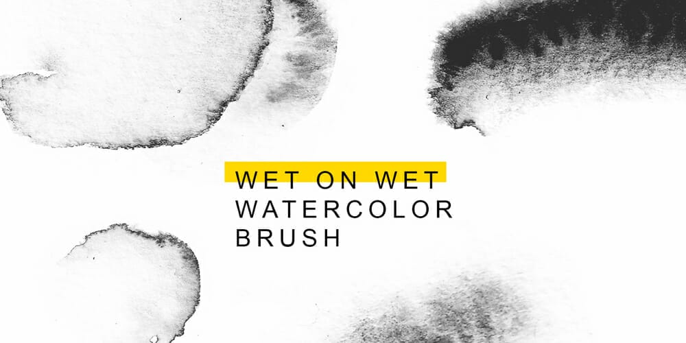 Wet on Wet Watercolor Photoshop Brush