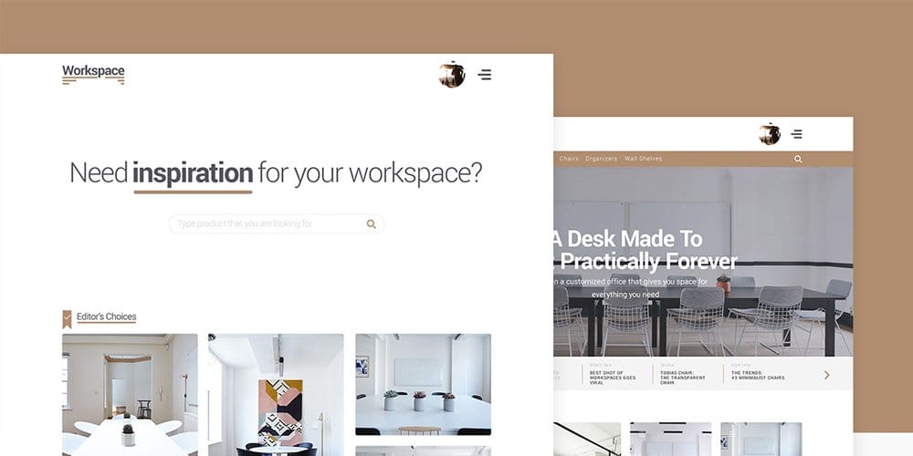 Workspace Free E-commerce Web Template Kit