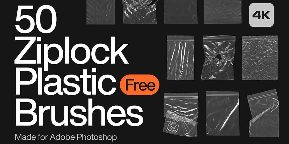 Ziplock Plastic Bag Photoshop Brushes
