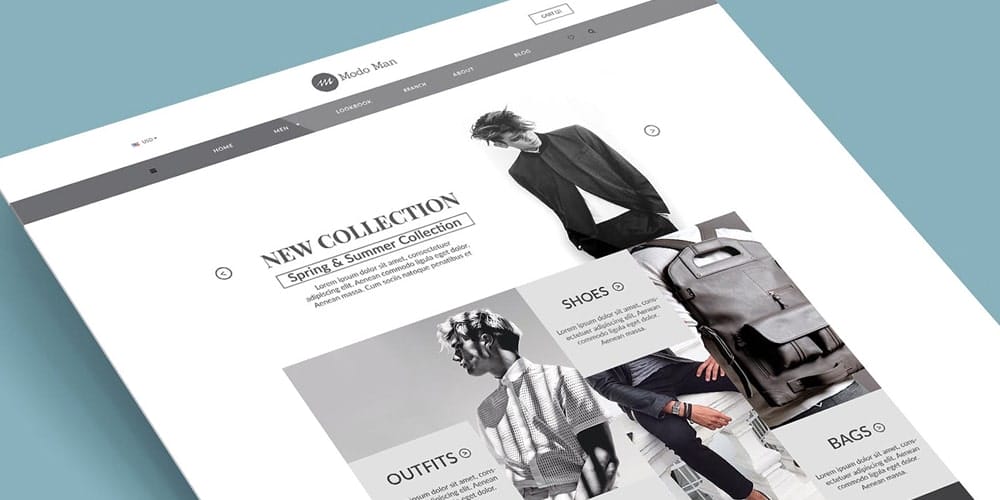 Free Ecommerce Web Templates PSD 128 e Commerce Web Design Template