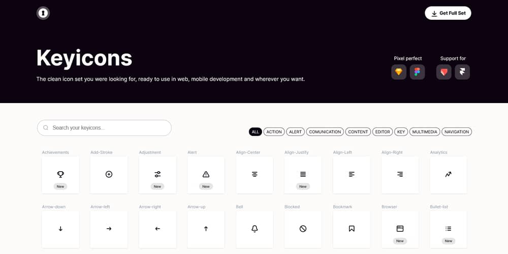 Latest Collection of Free SVG Icons & Illustrations 107 keyicons