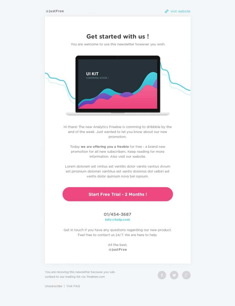 Free Email Newsletter Templates PSD 31 newsletter template psd