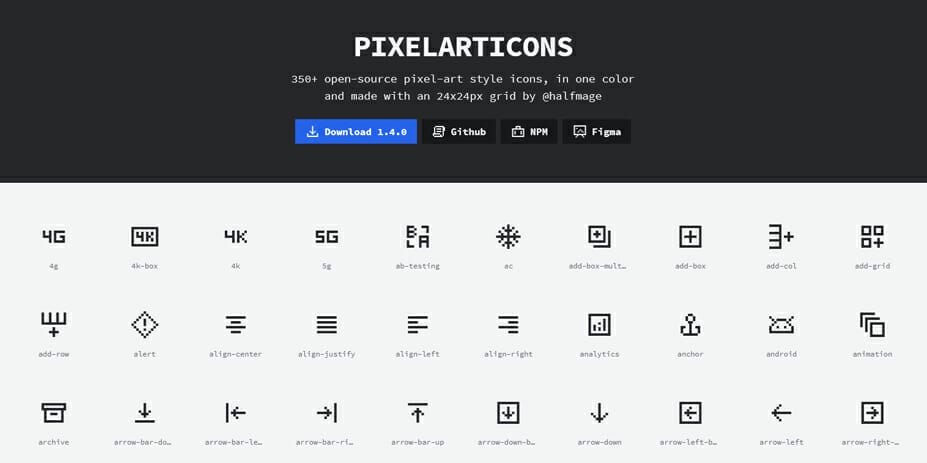 Latest Collection of Free SVG Icons & Illustrations 138 pixelarticons