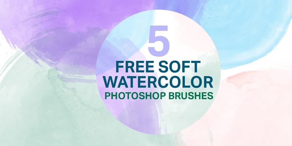 soft watercolor Photoshop brushes