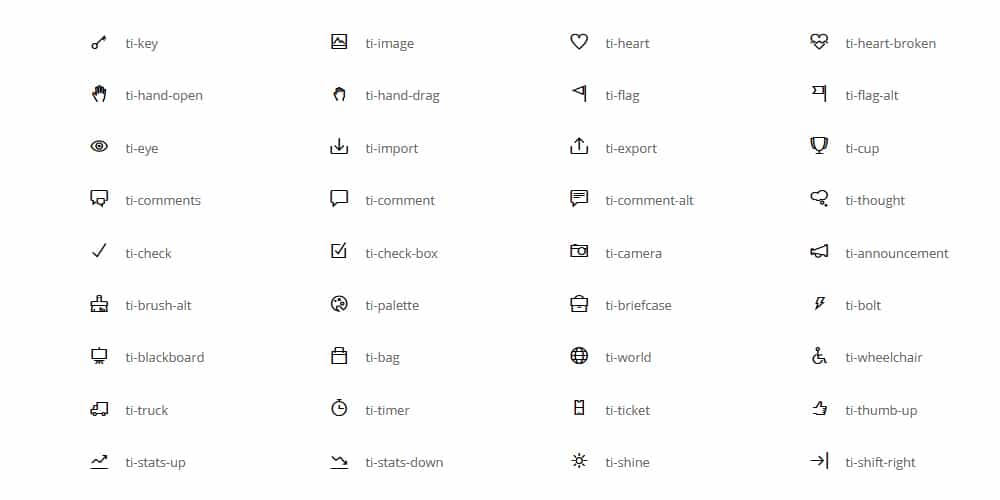 Latest Collection of Free SVG Icons & Illustrations 82 themify icons