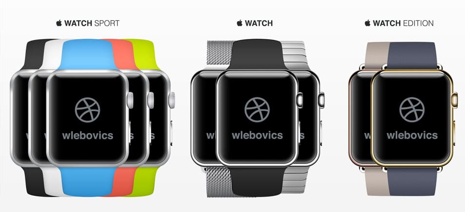 Apple Watch PSD Template