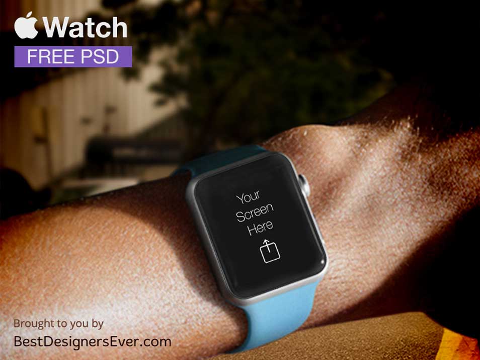Apple Watch Template free PSD