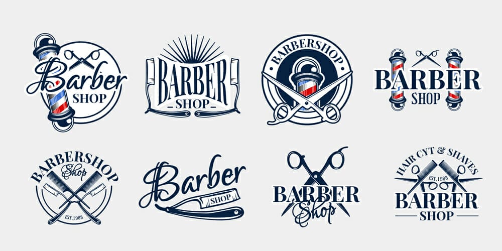 Barbershop Logo Templates