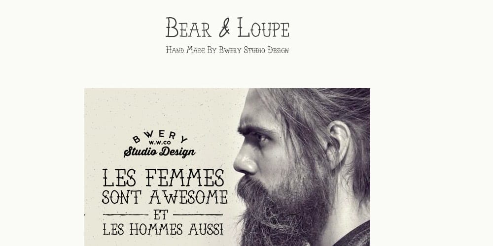 Bear and Loupe Font Family