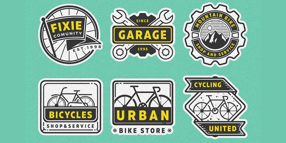 Bike Garage Logos and Badges
