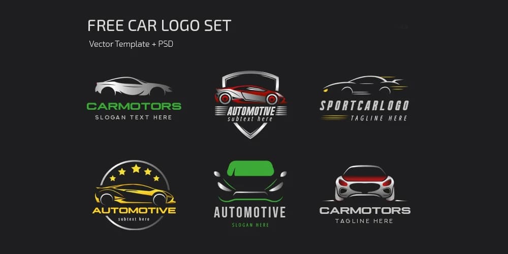 Car Logo Set Template
