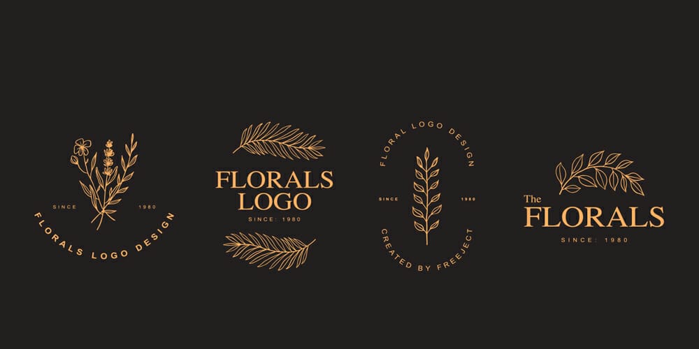 Classy and Minimalist Floral Logo Design