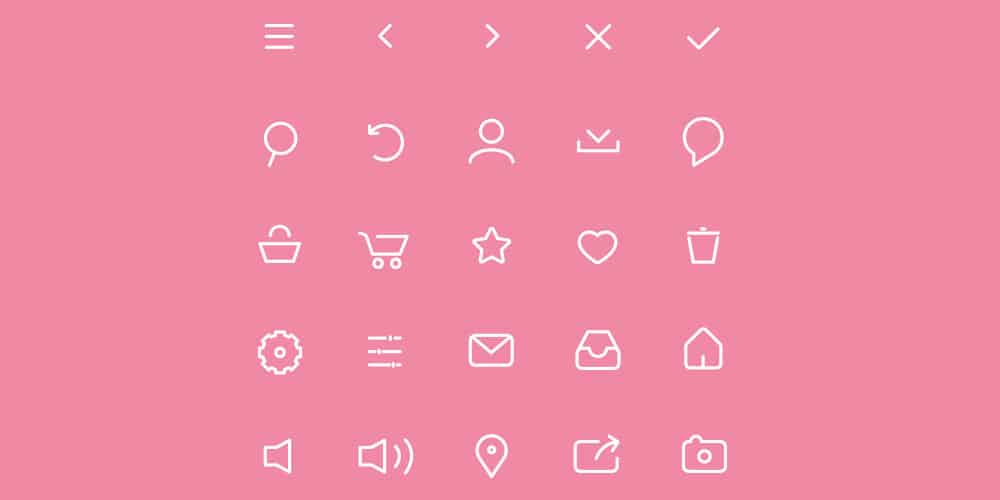 Free Basic Navigation Vector Icons