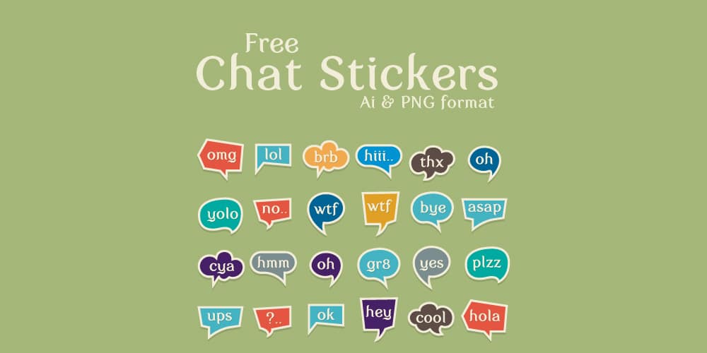 Free Chat Stickers
