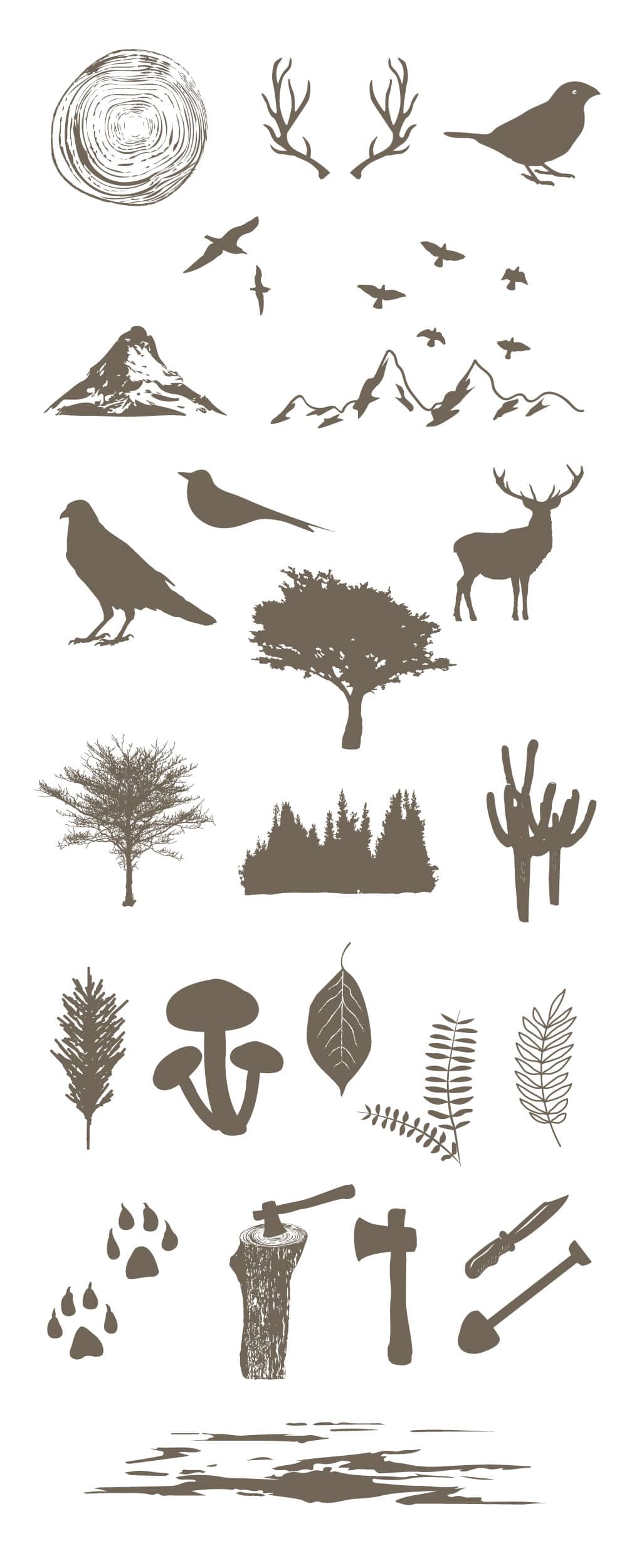 Free Forest Vector Elements