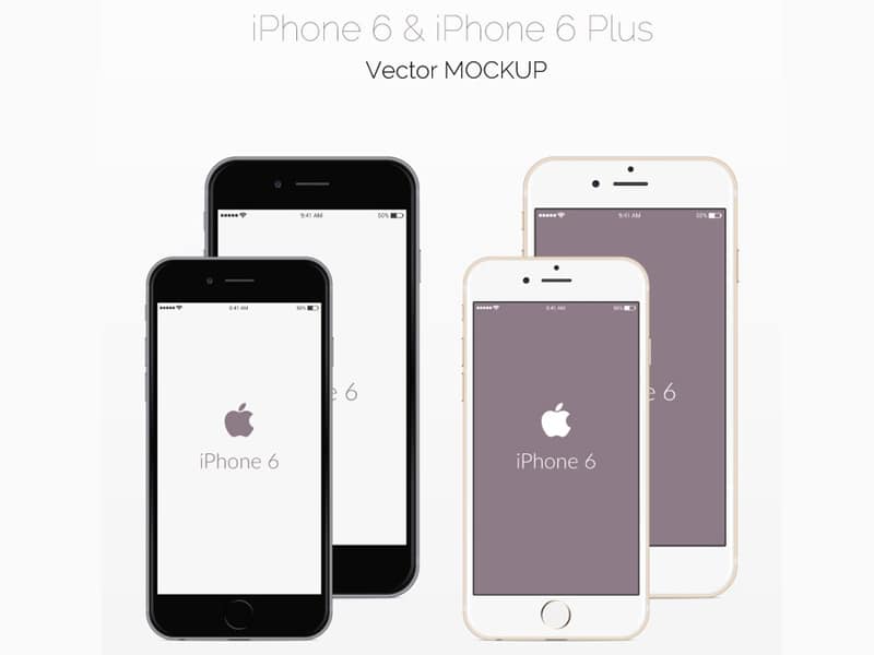 Free PSD iPhone 6 Mockups
