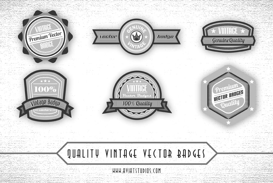 Free Premium Vintage Badges