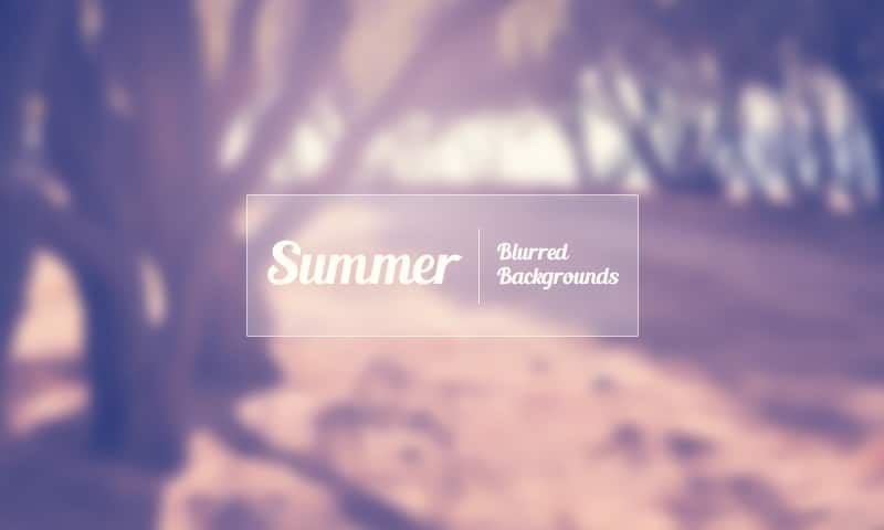 Free Summer Blurred Backgrounds