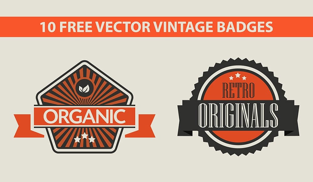 Free Vector Vintage Badges
