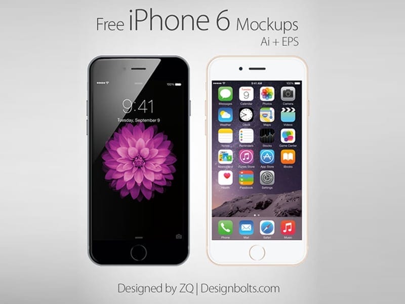 Free Vector iPhone 6 Mockup