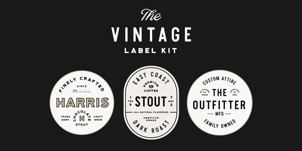 Free Vintage Label Kit