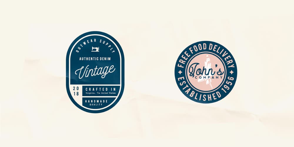 Free Vintage Label Template Kit