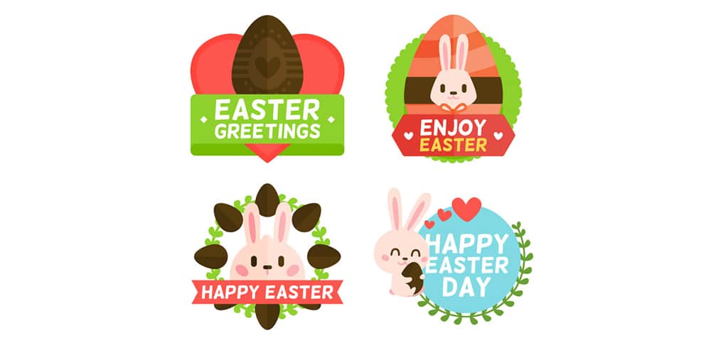 Happy Easter Sticker Designs