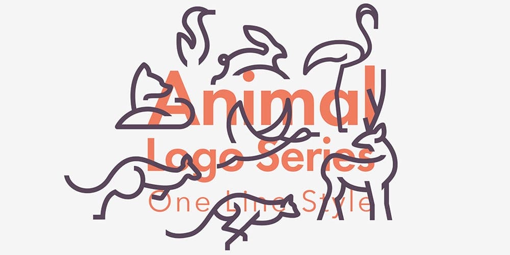 Line Animals Logos