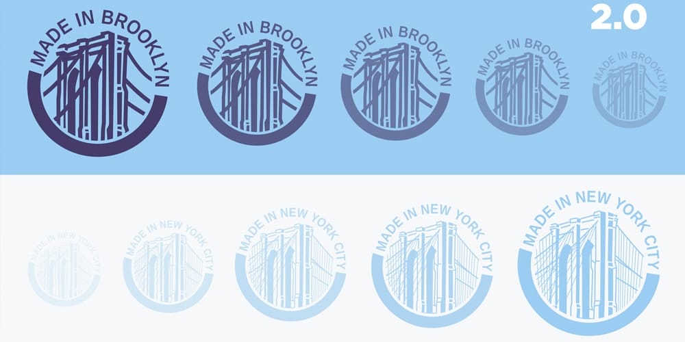 Made in Brooklyn New York Badges