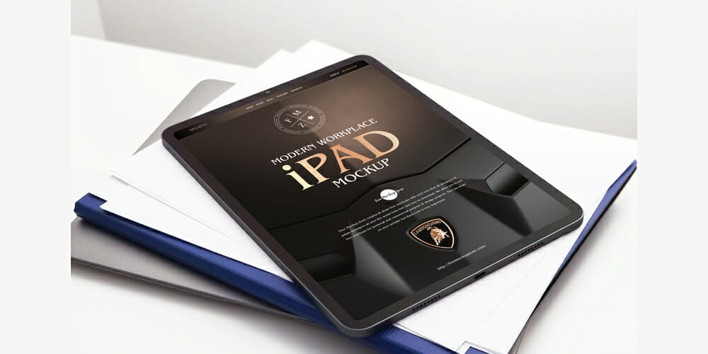 Modern Workplace iPad Mockup