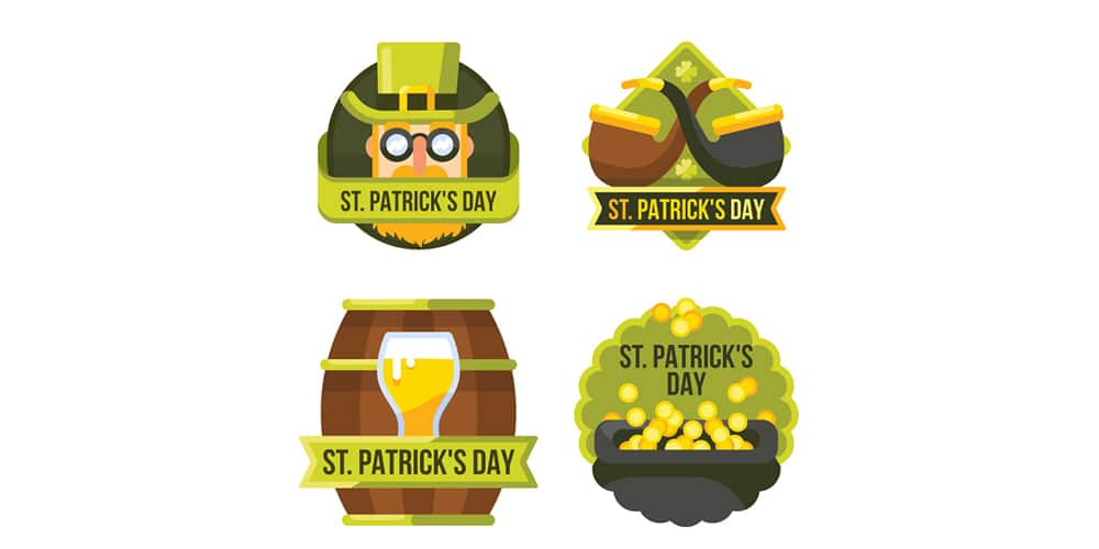 Saint Patrick Sticker Set