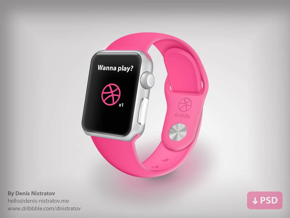 Vector Apple Watch Dribbble Edition