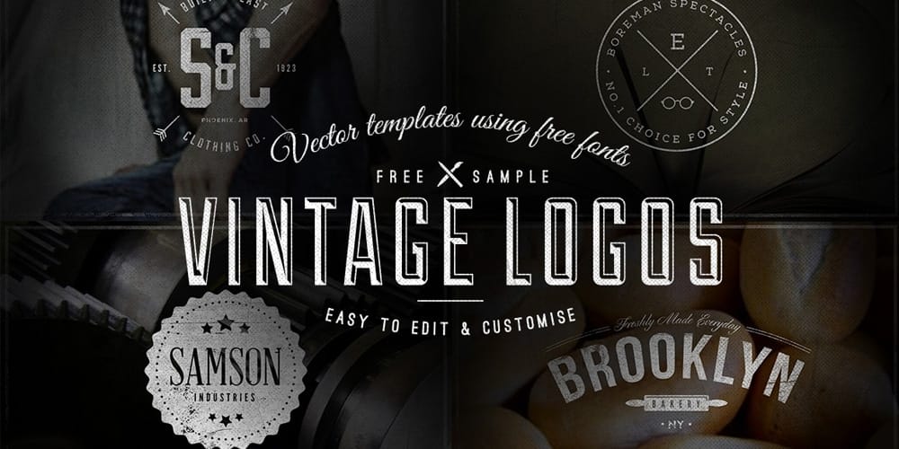 Vintage Logos Badges Templates