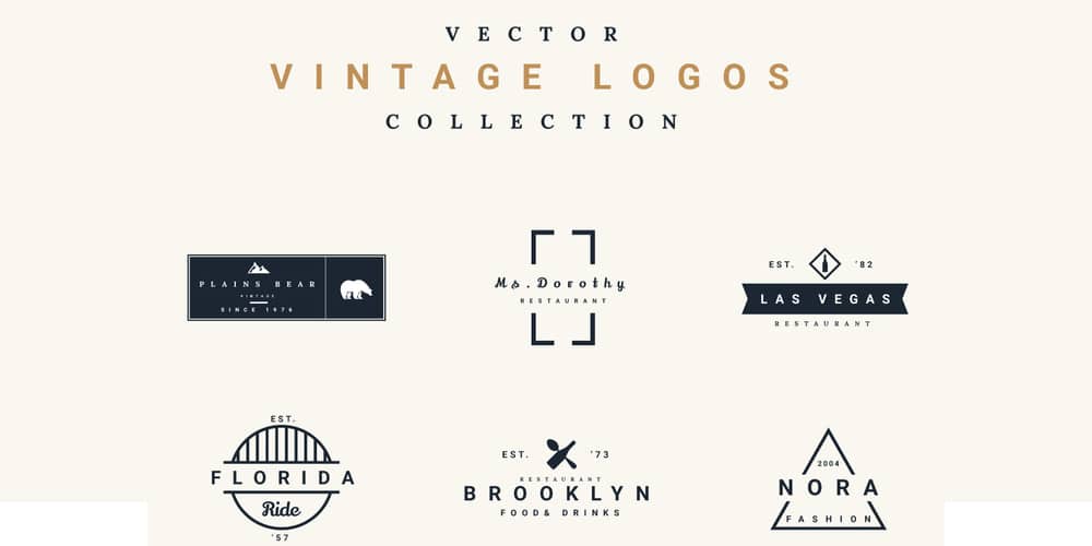 Vintage Logos Vector
