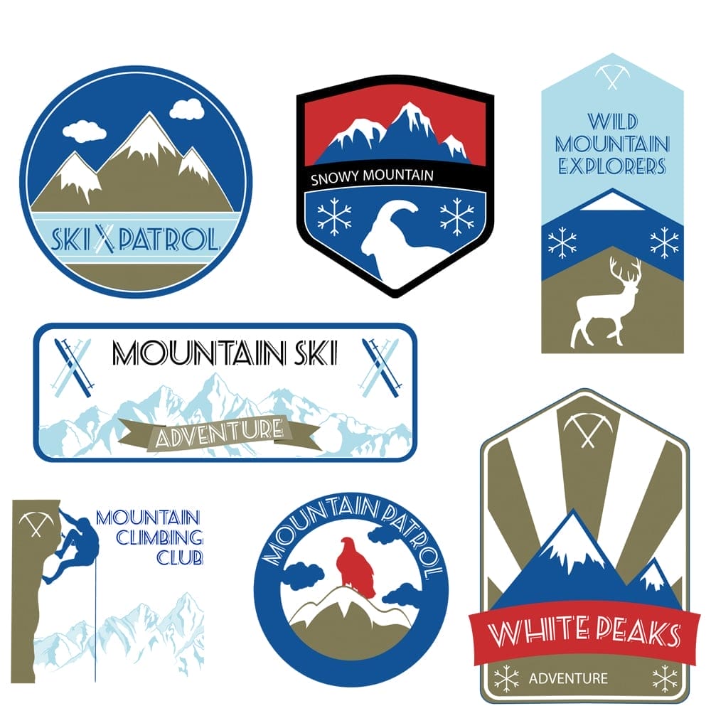Vintage Mountain Labels