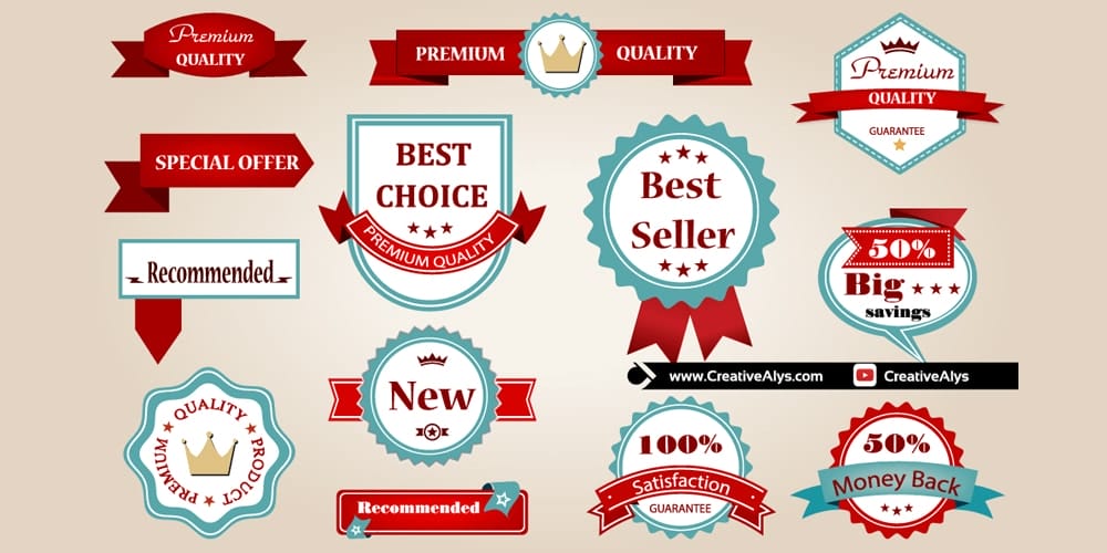 Vintage-Vector-Labels