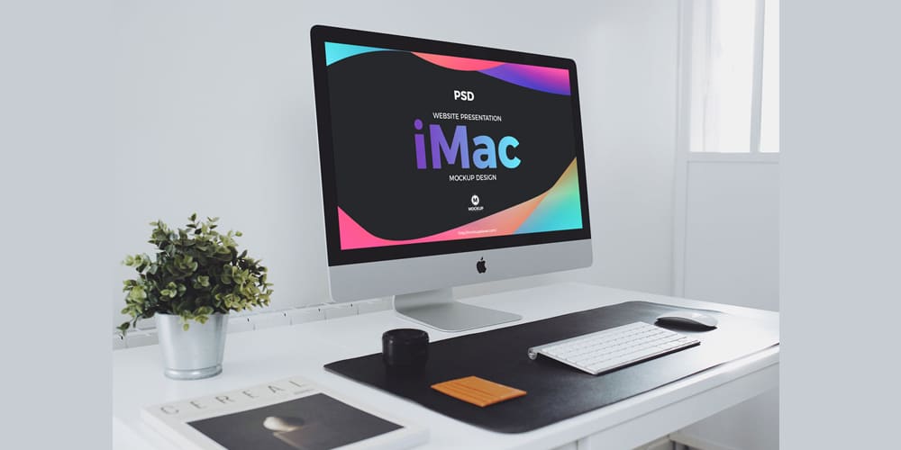 Website Presentation iMac Mockup Design