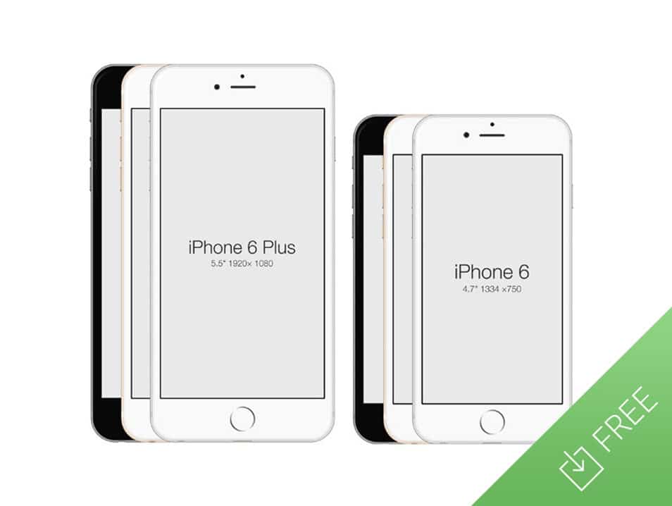 iPhone 6 - Free PSD Mockup Template