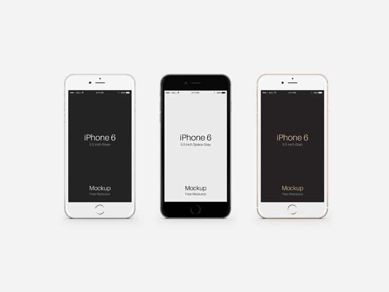 iPhone 6 Plus Psd Vector Mockup