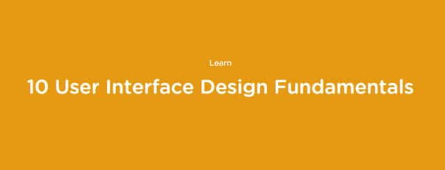  10 User Interface Design Fundamentals