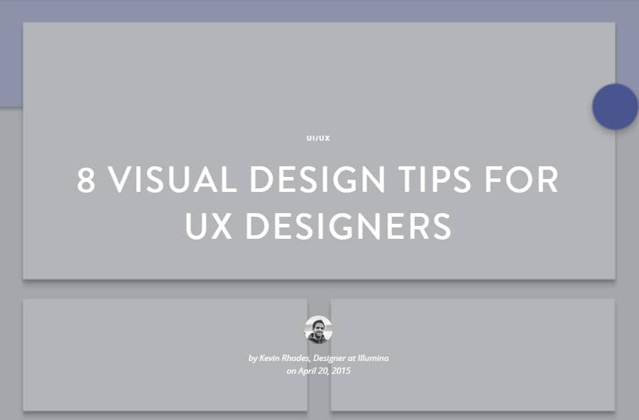 8 Visual Design Tips for UX Designers