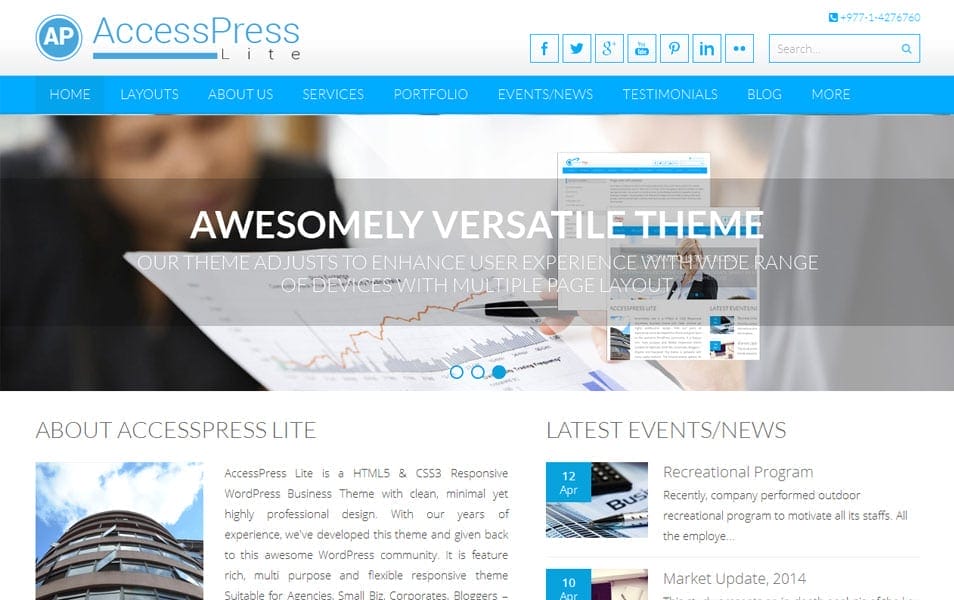 AccessPress Lite Free Portfolio WordPress Theme