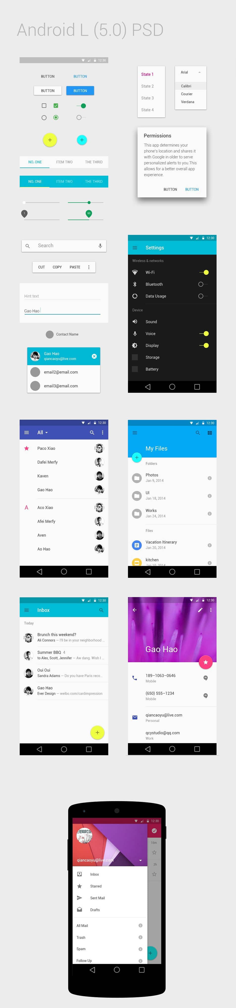 Android L Psd