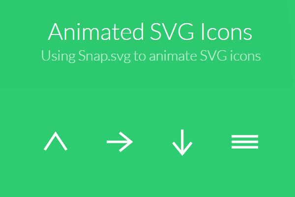 Animated SVG Icons with Snap.SVG
