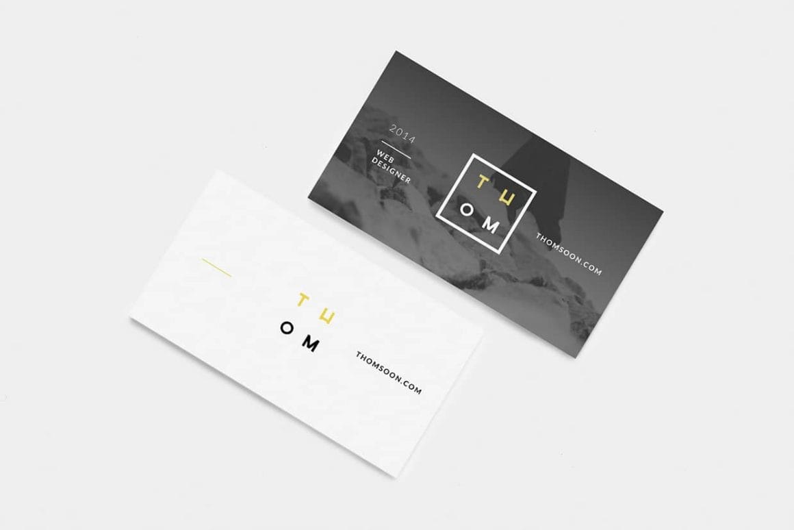 Clean Business Card Free Mockup